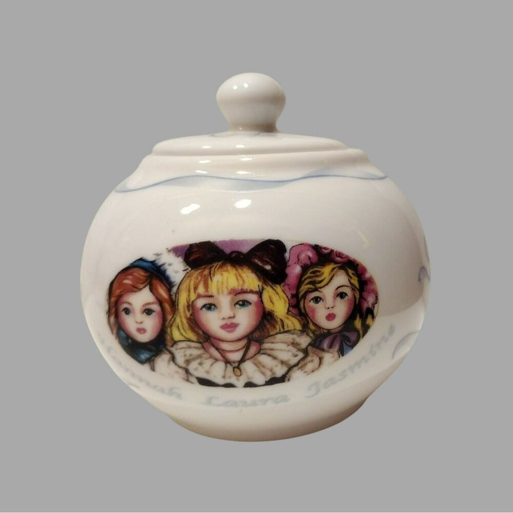 Rare Paul Cardew Victorian Dolls Sugar Bowl, Vintage, Victoriana, Tea Party